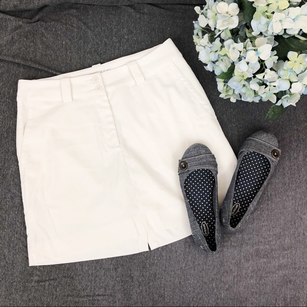 Nike Golf White Dri Fit Skort Size 4
